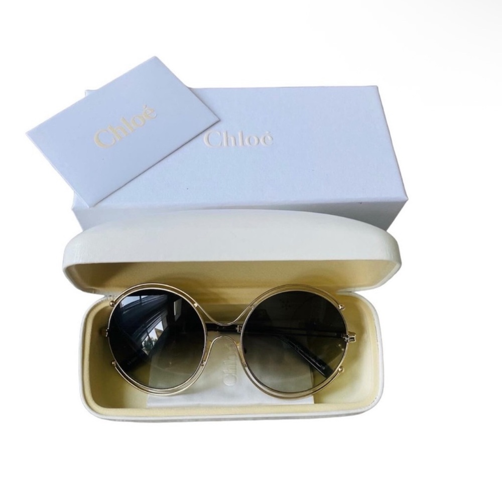 Chloe Round Oversized Sunglasses - Women Accessories